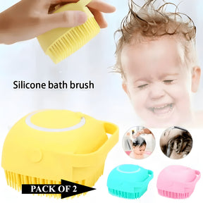 Massage Bath Brushes with Soap Dispenser and Easy-Clean Design