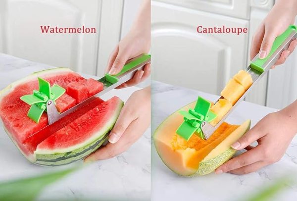 Windmill Watermelon Cube Cutter , Practical Tool For Fruit Vegetable Salad