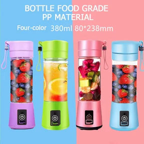 Portable Mini Fruit Juicer Cup Usb Rechargeable Mixer 6 Blades Juicer