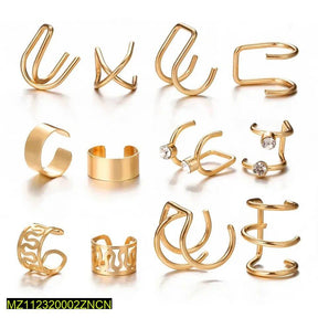 Gold Plate Ear Cuff-Pair of 6