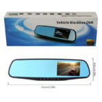 Full HD 1080P Dual Mirror Camera With 4.5″ TFT LCD Crystal-Clear Recording Vehicle Blackbox DVR