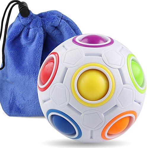 Coogam Rainbow Puzzle Ball with Pouch Color-Matching Puzzle Game Fidget Toy Stress Reliever Magic Ball Brain Teaser for Kids and Adults, Children, Boy, Girl Holiday Coogam Rainbow Puzzle Ball with Pouch Color-Matching Puzzle Game Fidget Toy Stress Reliever Magic Ball Brain Teaser for Kids and Adults, Children, Boy, Girl Holiday