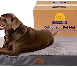 Orthopedic Dog Bed for Large Dogs with Washable Cover