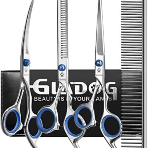 5-in-1 Dog Grooming Scissors Set with Safety Tips