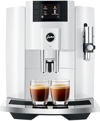 JURA E8 Automatic Espresso Machine in Piano White 1 JURA E8 Automatic Espresso Machine in Piano White