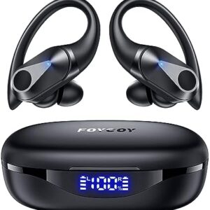 FOYCOY Wireless Earbuds with 90-Hour Playtime and IPX7 Waterproof Design