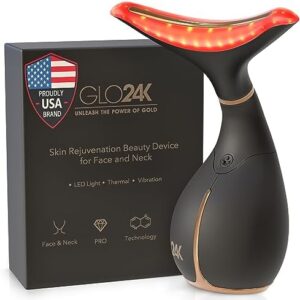 GLO24K Red Light Skin Rejuvenation Device for Face and Neck