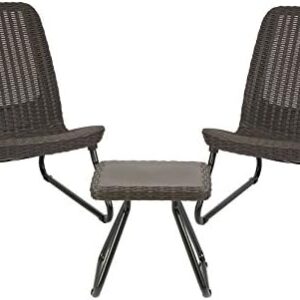 Keter Rio 3-Piece Resin Wicker Patio Furniture Set