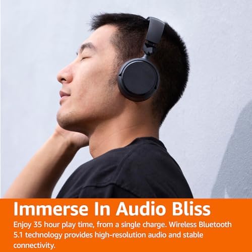 Amazon Basics Wireless On-Ear Headphones with 35-Hour Playtime 7 Amazon Basics Wireless On-Ear Headphones with 35-Hour Playtime - Image 7