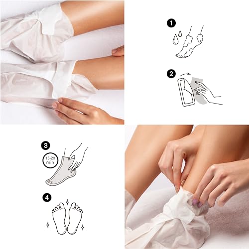 Moisturizing Foot Mask 24-Pair Set with Shea Butter 5 Moisturizing Foot Mask 24-Pair Set with Shea Butter - Image 5