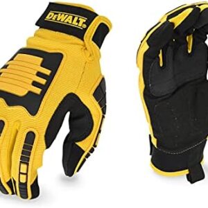 DEWALT Large Work Gloves with Padded Palm and Impact Protection
