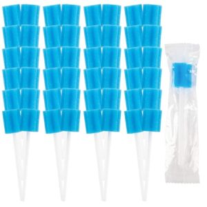50 Oral Cleaner Swabs Disposable Sponge – Toothettes Mouth Swabs Individually Wrapped Swabsticks for Elderly Dry Mouth Waterless Toothbrushes on the go Mini Pet Children Sterile Thrush Mouth Treatment