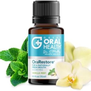 OraRestore Bad Breath Treatment for Adults Halitosis: Dentist Formulated Oral Rinse Concentrate Tooth Oil Liquid Toothpaste, Fresh Breath Mouthwash for Dry Mouth, Oral Care, Healthy Gums & Teeth 15ml