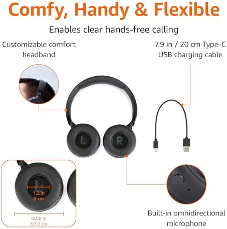 Amazon Basics Wireless On-Ear Headphones with 35-Hour Playtime 3 Amazon Basics Wireless On-Ear Headphones with 35-Hour Playtime - Image 3