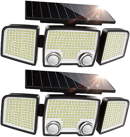 Solar Outdoor Flood Lights – 332 LED Motion Sensor, 2 Pack 1 Solar Outdoor Flood Lights – 332 LED Motion Sensor, 2 Pack