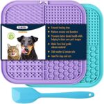 Dog Lick Mat with Suction Cups, 2-Pack