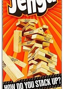 Hasbro Gaming Jenga Classic Wooden Block Stacking Game