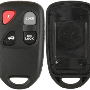 KPU41805 Key Fob Replacement Shell and Button Pad