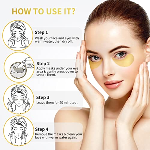 NAZANO 24K Gold Under Eye Patches for Dark Circles 5 NAZANO 24K Gold Under Eye Patches for Dark Circles - Image 5