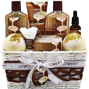 Vanilla Coconut Bath and Body Gift Basket for Women and Men