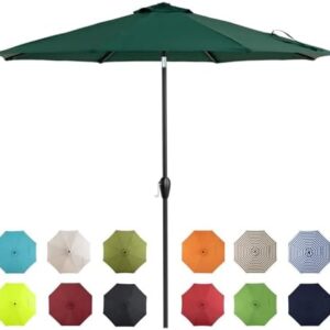Tempera 9-Foot Patio Umbrella with Auto Tilt and Crank