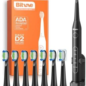 Bitvae Electric Toothbrush for Adults with 8 Brush Heads