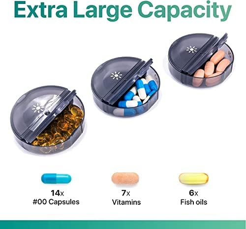 7-Day Pill Organizer 2 Times a Day for Travel and Vitamins 3 7-Day Pill Organizer 2 Times a Day for Travel and Vitamins - Image 3