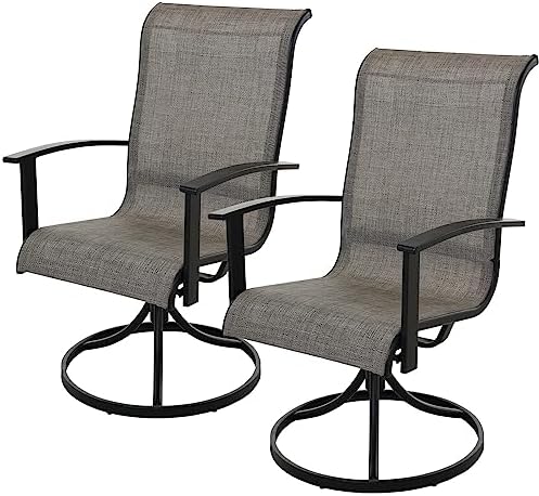 Outdoor Swivel Dining Chairs Set of 2 – 360° Patio Rocking Chairs 1 Outdoor Swivel Dining Chairs Set of 2 – 360° Patio Rocking Chairs