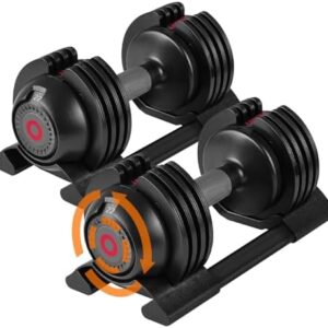Roinoim Adjustable Dumbbell Set 22-52 lb