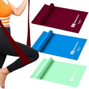 Non-Latex Resistance Bands Set for Yoga, Pilates and Physical Therapy
