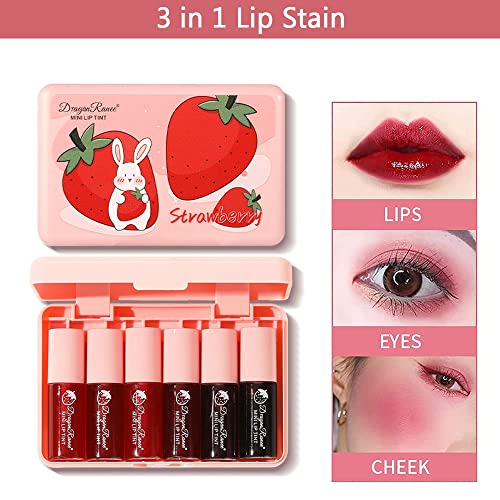6-Color Korean Velvet Watery Lip Tint Set - Lip and Cheek Stain 7 6-Color Korean Velvet Watery Lip Tint Set - Lip and Cheek Stain - Image 7
