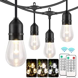 48FT Dimmable LED Outdoor String Lights