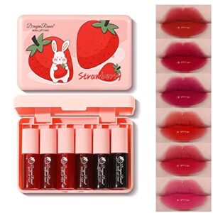 6-Color Korean Velvet Watery Lip Tint Set – Lip and Cheek Stain
