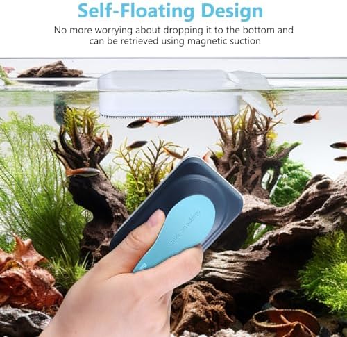 Small Aquarium Magnetic Glass Cleaner with Algae Scraper 4 Small Aquarium Magnetic Glass Cleaner with Algae Scraper - Image 4