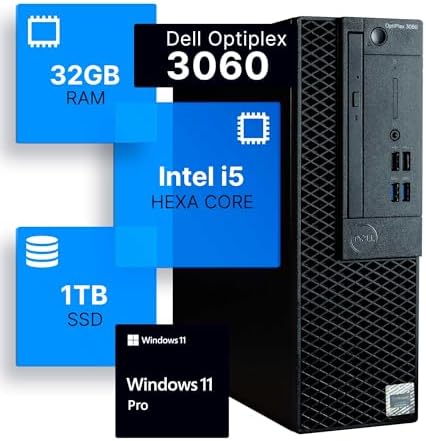 Dell OptiPlex 3060 Desktop PC | Core i5, 32GB RAM, 1TB SSD 1 Dell OptiPlex 3060 Desktop PC | Core i5, 32GB RAM, 1TB SSD