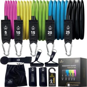 INEVIFIT Resistance Band Set with 150 lb Adjustable Resistance