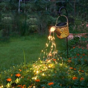 Solar Watering Can Lights for Garden Decor